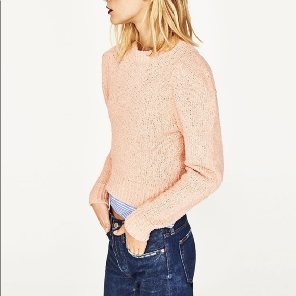Zara Sweaters - Zara NWT Knit Sweater with Puff Sleeves